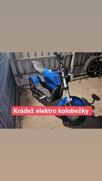 Krádež elektro kolobežky