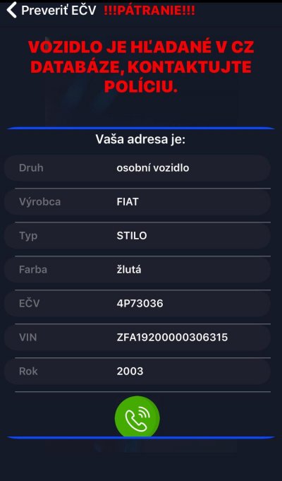Krádež vozidla 4P73036
