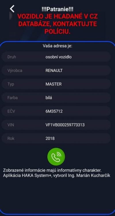 Krádež vozidla 6M35712