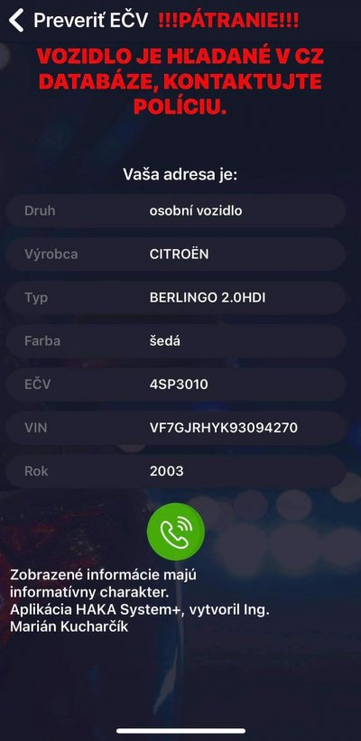 Krádež vozidla 4SP3010