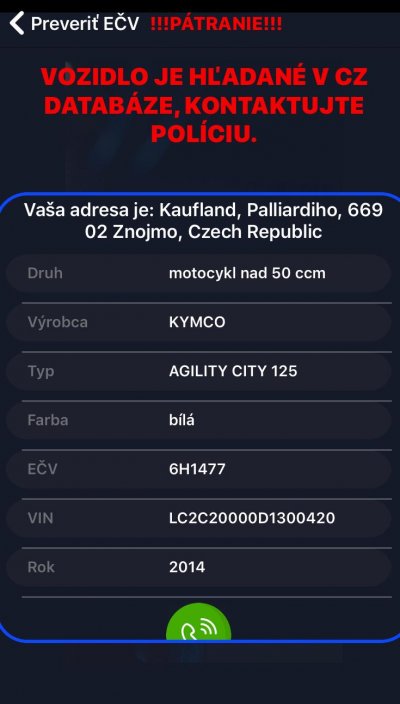 Krádež mopedu  6H1477