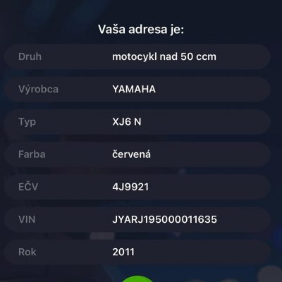 Krádež motorky 4J9921
