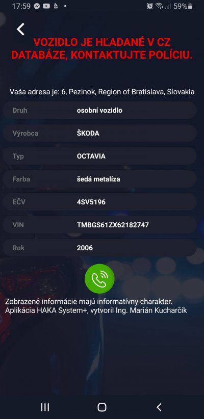 Krádež vozidla 4SV5196