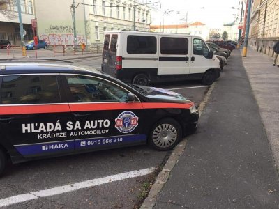 Nájdené ukradnuté vozidlo 