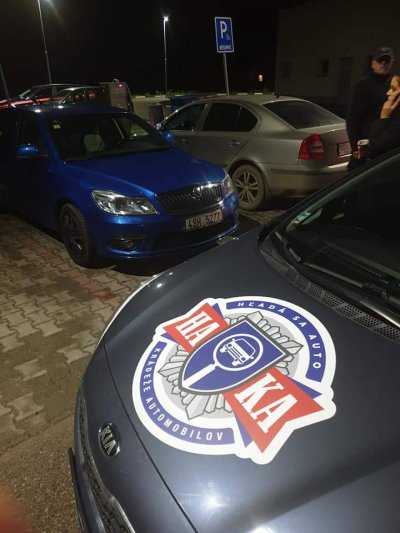 Nájdené ukradnuté vozidlo 