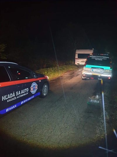 Nájdené ukradnuté vozidlo 