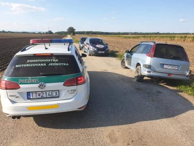 Nájdené ukradnuté vozidlo 