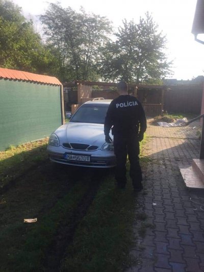 Nájdené ukradnuté vozidlo 