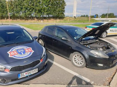 Nájdené ukradnuté vozidlo 