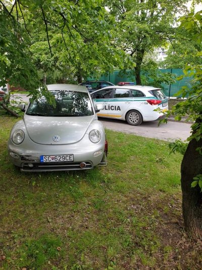 Nájdené ukradnuté vozidlo 