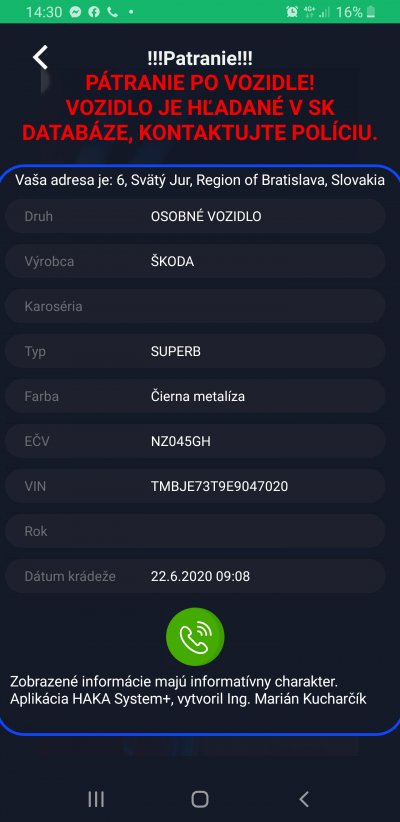 KRÁDEŽ vozidla NZ045GH