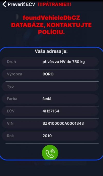 KRÁDEŽ privesneho vozíka 4H27154