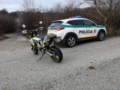 Nájdená  okradnutá motorka