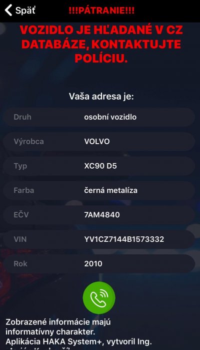 Krádež vozidla 7AM4840