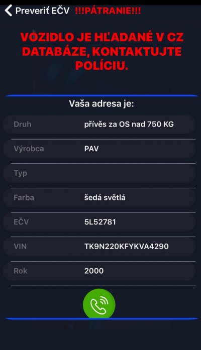 Krádež prívesného vozíka 5L52781