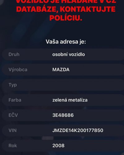 Krádež vozidla 3E48686