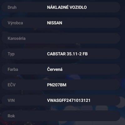 Krádež vozidla PN207BM